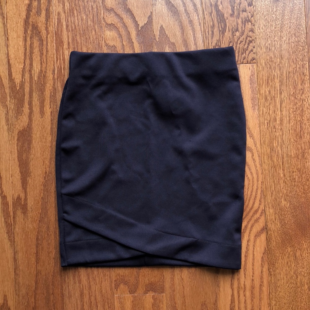 Deep purple mini skirt